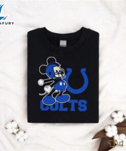 Best Mickey Mouse Cartoon Nfl Indianapolis Colts Football Player Helmet Logo Shirt