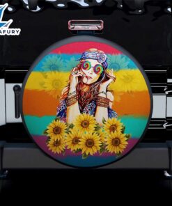 Boho Girl Sunflower Car Spare…