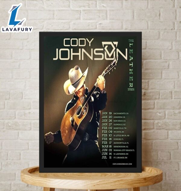 Cody Johnson 2024 Tour – The Leather Tour Poster