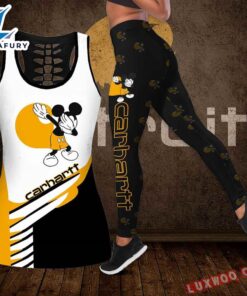 Combo Carhartt Mickey Mouse Hollow Tanktop Legging Set Outfit