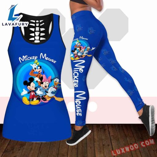 Combo Mickey Mouse Hollow Tanktop Legging Set