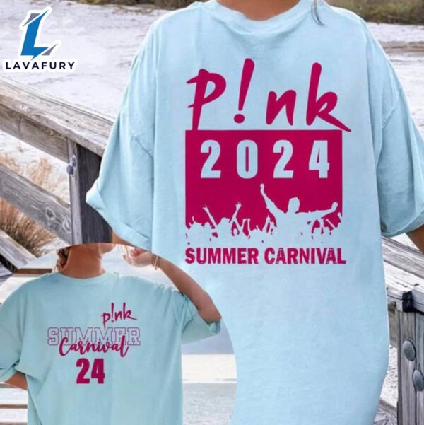 Concert 2024 Pink Tour Music Awesome Pink Summer Carnival Shirt