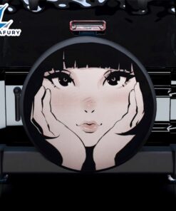 Cute Anime Girl Car Spare Tire Covers Gift For Campers
