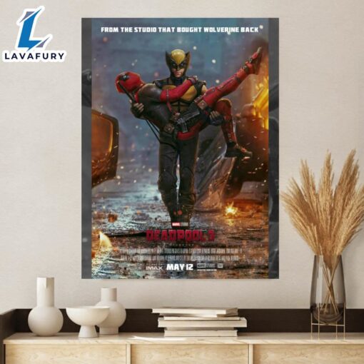 Deadpool 3 2024 Mcu Movie Poster Canvas