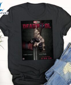 Deadpool And Wolverine Marvel 2024 Black T-Shirt