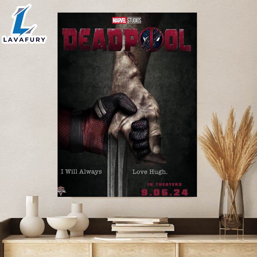 Deadpool And Wolverine Marvel 2024 Canvas Poster Lavafury