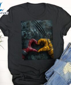 Deadpool And Wolverine Poster Marvel 2024 T-Shirt