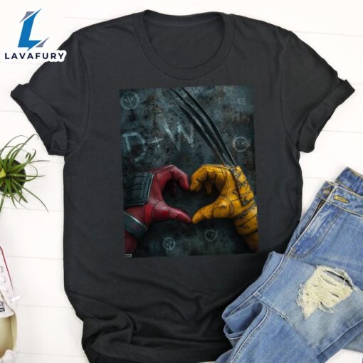 Deadpool And Wolverine Poster Marvel 2024 T-Shirt