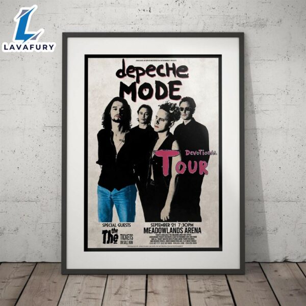 Depeche Mode 2024 Devotional Tour Concert Poster Five Print Or Four Frame Options