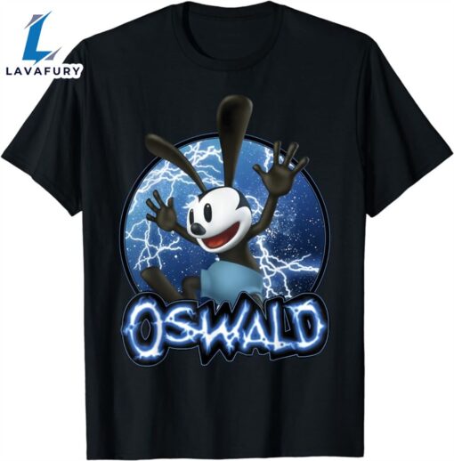 Disney Epic Mickey 2024 Oswald Lightning Portrait T-Shirt