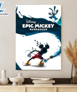 Disney Epic Mickey 2 Rebrushed 2024 Poster Canvas
