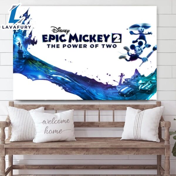 Disney Epic Mickey 2 The Power Of Two Trên Steam Poster Canvas