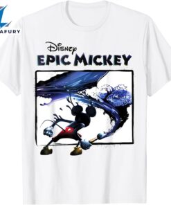Disney Epic Mickey Painting Portrait T-Shirt