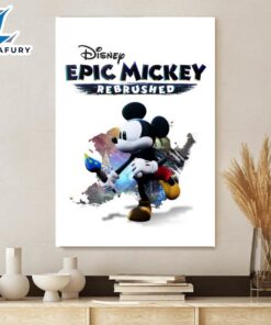 Disney Epic Mickey Rebrushed 2024 Poster Canvas