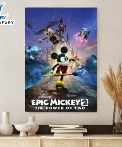 Epic Mickey 2 The Power Of Two Disney Poster Canvas