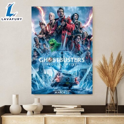 Ghostbuster Frozen Empire Movie 2024 Poster Canvas