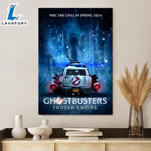 Ghostbusters 2024 Frozen Empire Teaser Poster Canvas