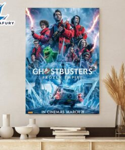 Ghostbusters Frozen Empire 2024 Teaser Movie Poster Canvas