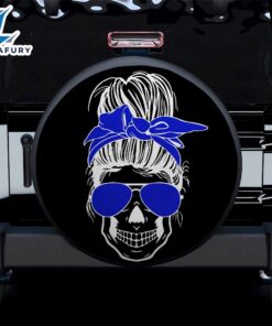 Girl Skull Blue Car Spare…