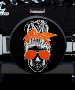 Girl Skull Orange Car Spare…