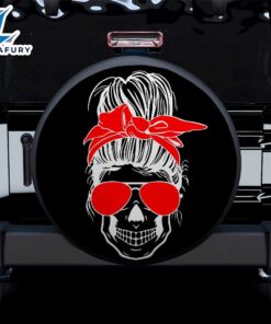 Girl Skull Red Car Spare…