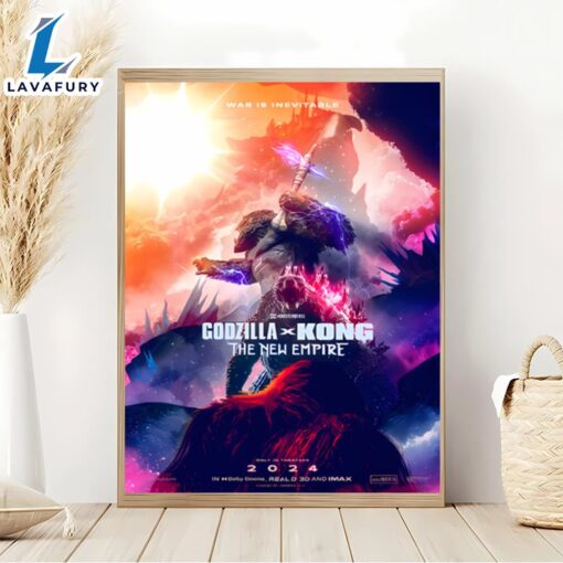 Godzilla X Kong The New Empire 2024 Decor Poster