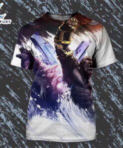 Godzilla X Kong 2024 The New Empire New International Textless Poster All Over Print Shirt