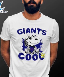 Happy Snoopy Cartoon New York Giants Cool Logo 2024 Shirt