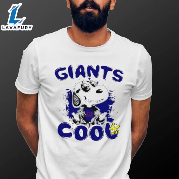 Happy Snoopy Cartoon New York Giants Cool Logo 2024 Shirt