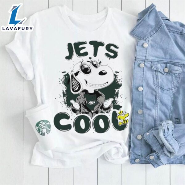 Happy Snoopy Cartoon New York Jets Cool Logo 2024 Shirt