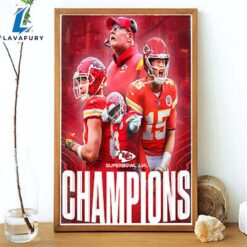 Kansas City Chiefs Champions Super Bowl Lvii Poster Canvas