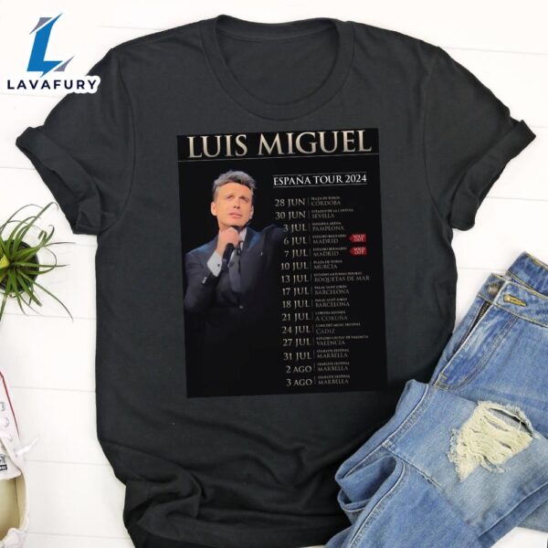 Luis Miguel 2024 Poster Black T-Shirt