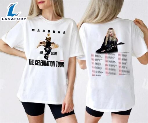 Madonna The Celebration Tour 2023 2024 T-Shirt Gift Fans Music