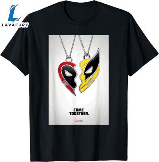 Marvel Studios Deadpool & Wolverine Friends Heart Poster T-Shirt