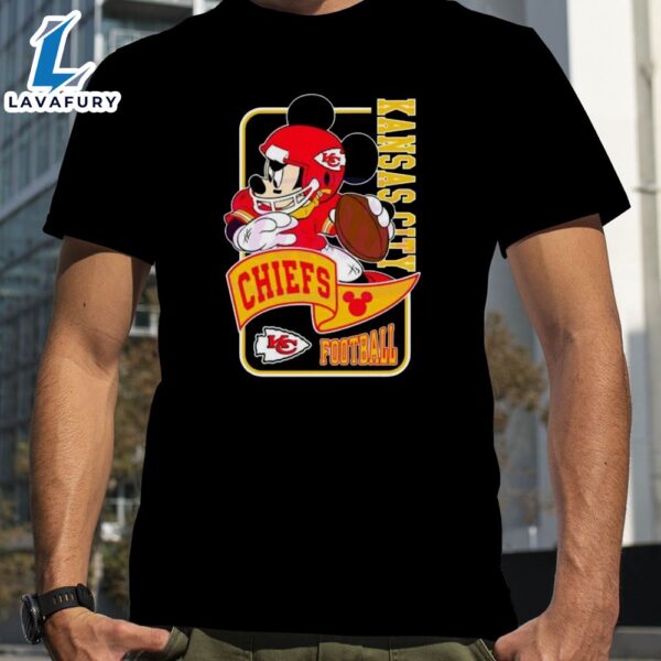 Mickey Mouse Play Football Kansas City Chiefs 2024 T-Shirt