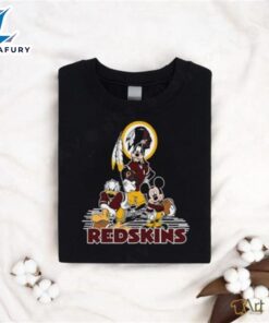 Mickey And Friends Washington Redskins Nfl Shirt