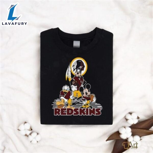 Mickey And Friends Washington Redskins Nfl Shirt