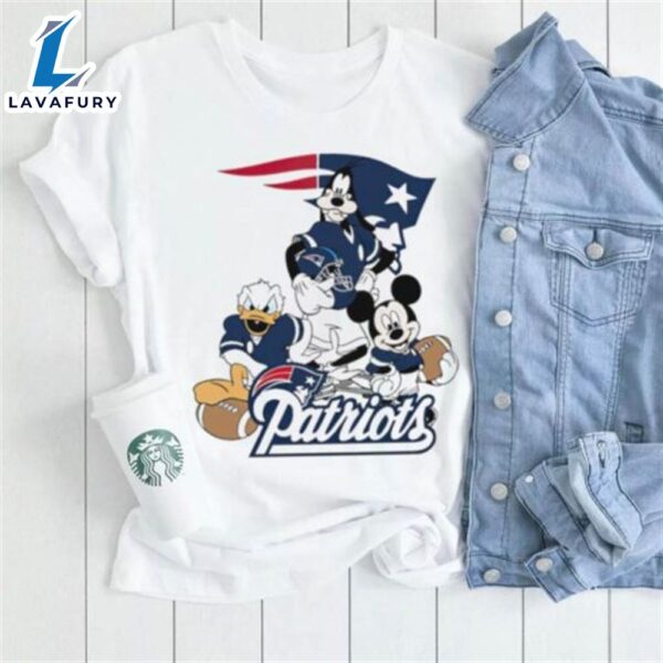 Mickey Mouse Characters Disney New England Patriots Shirt