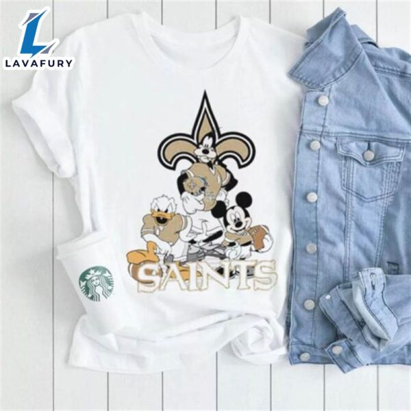 Mickey Mouse Characters Disney Orleans Saints Shirt