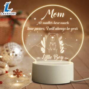 Mother’s Day Birthday Personalized Gift LED 3D Night Light Bedroom