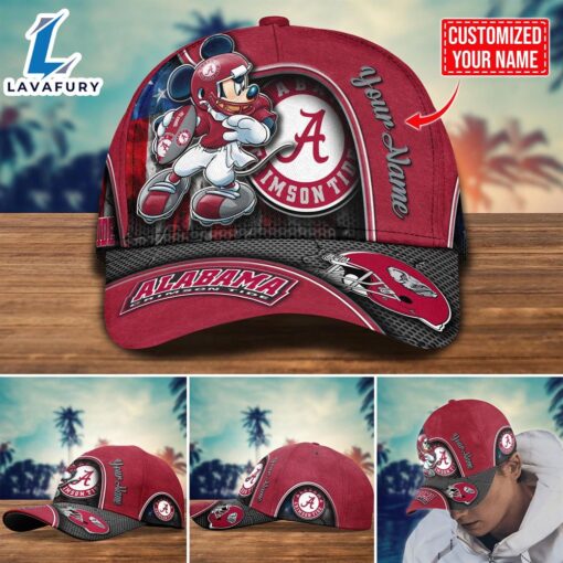 NCAA Alabama Crimson Tide Mickey Cap Trending New Arrivals Custom Cap