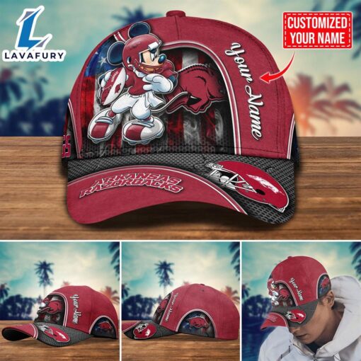 NCAA Arkansas Razorbacks Mickey Cap Trending New Arrivals Custom Cap