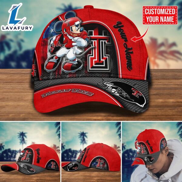 NCAA Texas Tech Red Raiders Mickey Cap Trending New Arrivals Custom Cap
