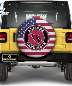NFL Arizona Cardinals Spare Tire Covers Custom US Flag Style