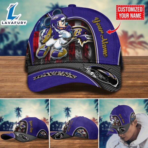 NFL Baltimore Ravens Mickey Cap Trending New Arrivals Custom Cap