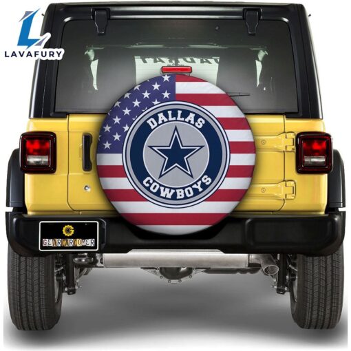 NFL Dallas Cowboys Spare Tire Covers Custom US Flag Style