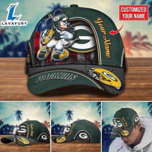 NFL Green Bay Packers Mickey Cap Trending New Arrivals Custom Cap