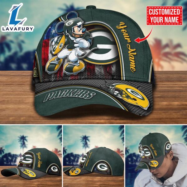 NFL Green Bay Packers Mickey Cap Trending New Arrivals Custom Cap