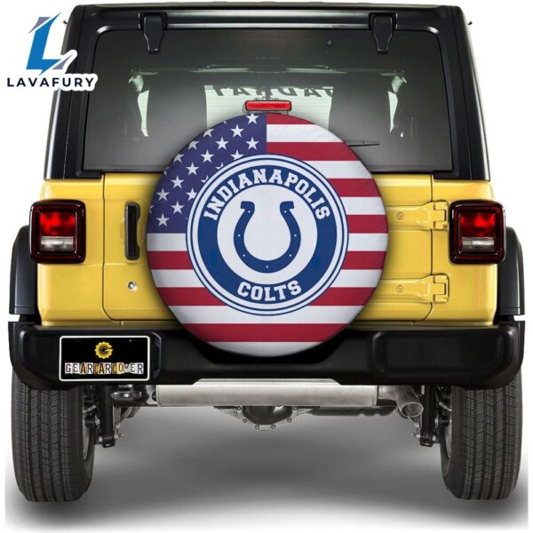 NFL Indianapolis Colts Spare Tire Covers Custom US Flag Style