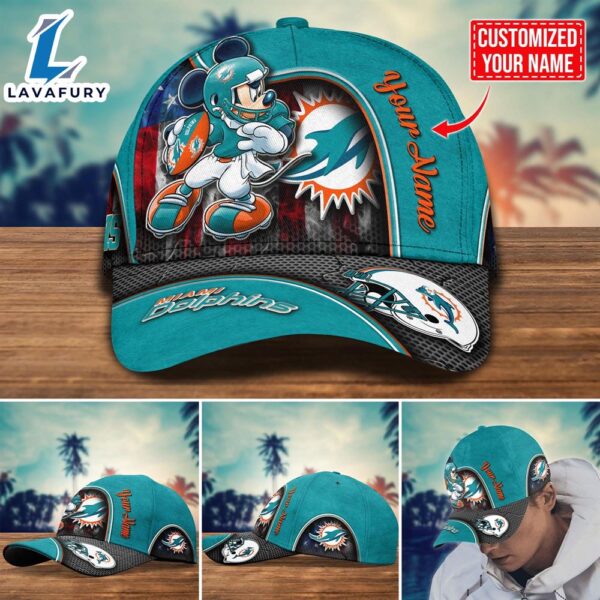 NFL Miami Dolphins Mickey Cap Trending New Arrivals Custom Cap